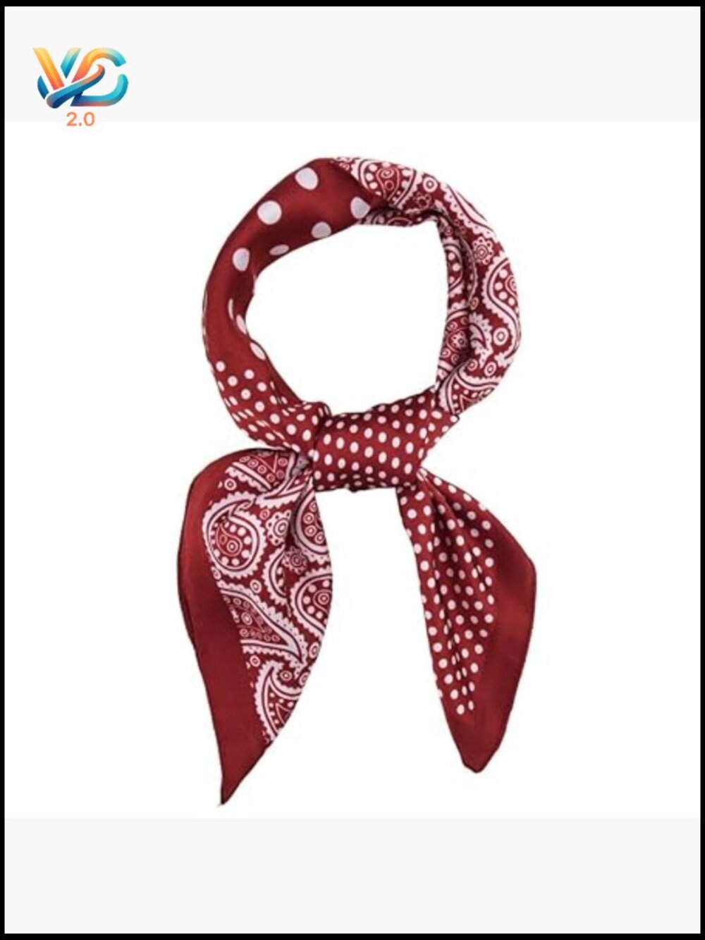Vintage Square Silk Hair Scarf Boho Retro Bandana Head Wrap Neck Scarf